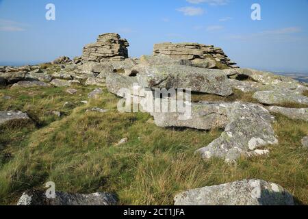 Belstone tor, Dartmoor, Devon, Angleterre, Royaume-Uni Banque D'Images