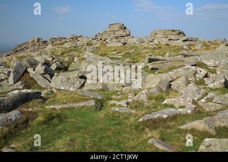 Belstone tor, Dartmoor, Devon, Angleterre, Royaume-Uni Banque D'Images