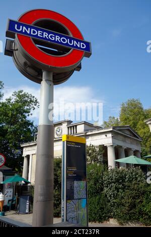 Station de métro Hyde Park Corner Banque D'Images