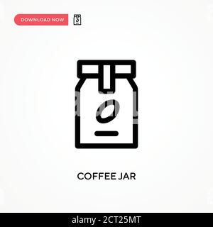 Icône vecteur simple du bol à café. Illustration moderne et simple à vecteur plat pour site Web ou application mobile Illustration de Vecteur