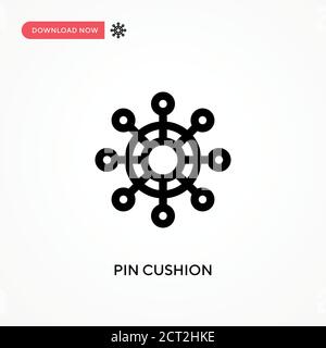 Icône de vecteur simple de coussin d'épingle. Illustration moderne et simple à vecteur plat pour site Web ou application mobile Illustration de Vecteur