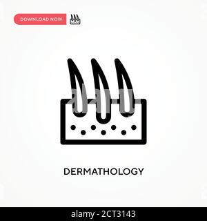 Icône de vecteur simple Dermathologie. Illustration moderne et simple à vecteur plat pour site Web ou application mobile Illustration de Vecteur