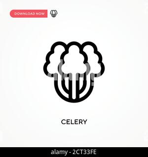 Icône de vecteur simple de céleri. Illustration moderne et simple à vecteur plat pour site Web ou application mobile Illustration de Vecteur