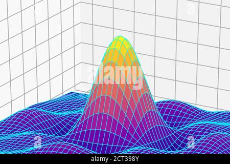 Graphique 3D Big Data Illustration de Vecteur