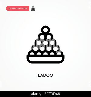 Icône de vecteur simple Ladoo. Illustration moderne et simple à vecteur plat pour site Web ou application mobile Illustration de Vecteur