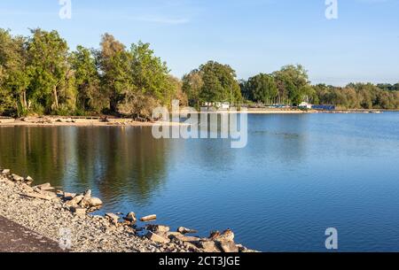 Réservoir d'Aldenham Country Park, Hertfordshire, Angleterre, Royaume-Uni. Banque D'Images