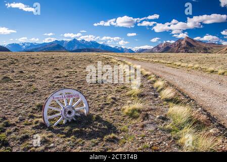 Entrée à Estancia la Oriental, Parc national du Perito Moreno (Parque Nacional Perito Moreno), province de Santa Cruz, Patagonie Argentine, Amérique du Sud Banque D'Images