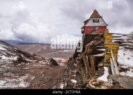 Mont Chacaltaya, la Paz, Département de la Paz, Bolivie, Amérique du Sud Banque D'Images