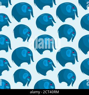 joli éléphant sans couture motif vectoriel d'illustration arrière-plan Illustration de Vecteur