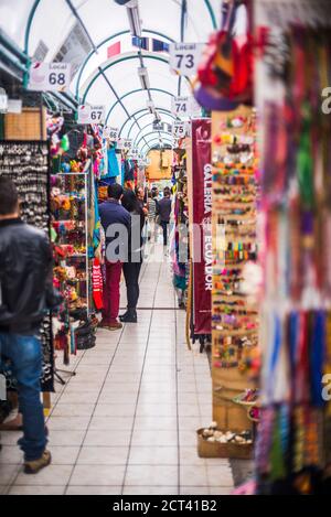 Mariscal (Marché artisanal Mercado Artesanal La Mariscal), Quito, Equateur, Amérique du Sud Banque D'Images