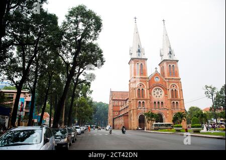Basilique notre-Damn de Saigon, Ho Chi Minh-ville, Vietnam, Asie du Sud-est Banque D'Images