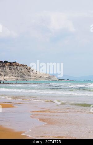 Scala dei Turchi Beach, Realmonte, Agrigento, Sicile, Italie, Europe Banque D'Images