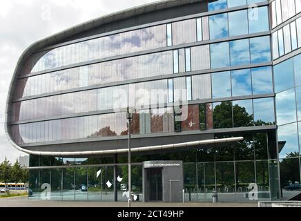 Extension à la Bibliothèque nationale allemande, anciennement la Bibliothèque allemande, sous forme de livre, Leipzig, Saxe, Allemagne Banque D'Images