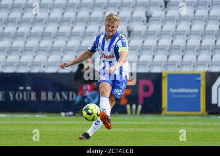 Odense, Danemark. 20 septembre 2020. Jeppe Tverskov (6) d'OB vu pendant le 3F Superliga match entre Odense Boldklub et le FC Nordsjaelland à nature Energy Park à Odense. (Crédit photo : Gonzales photo/Alamy Live News Banque D'Images