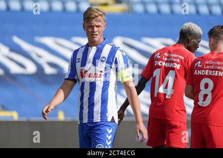 Odense, Danemark. 20 septembre 2020. Jeppe Tverskov (6) d'OB vu pendant le 3F Superliga match entre Odense Boldklub et le FC Nordsjaelland à nature Energy Park à Odense. (Crédit photo : Gonzales photo/Alamy Live News Banque D'Images