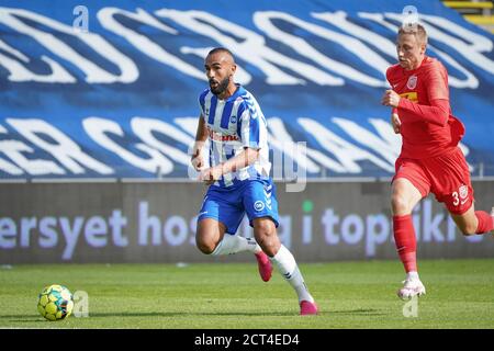 Odense, Danemark. 20 septembre 2020. Issam Jebali (7) d'OB observé pendant le match 3F Superliga entre Odense Boldklub et le FC Nordsjaelland au Parc d'énergie de la nature à Odense. (Crédit photo : Gonzales photo/Alamy Live News Banque D'Images