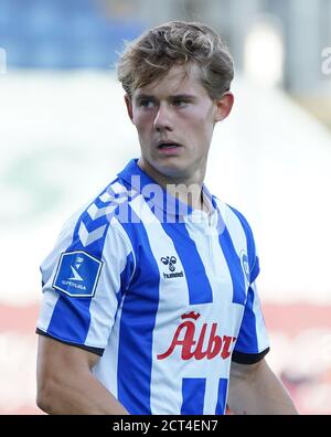 Odense, Danemark. 20 septembre 2020. Mikkel Hyllegaard d'OB vu pendant le match 3F Superliga entre Odense Boldklub et le FC Nordsjaelland au Parc d'énergie de la nature à Odense. (Crédit photo : Gonzales photo/Alamy Live News Banque D'Images