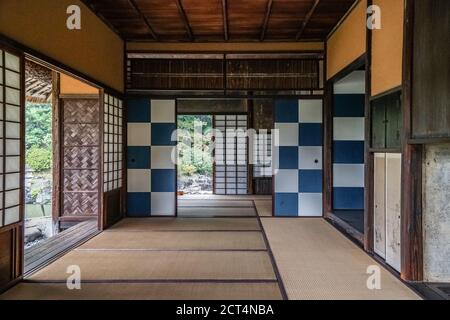 Salon de thé Shokintei au jardin japonais de la villa impériale de Katsura, Kyoto, Japon Banque D'Images