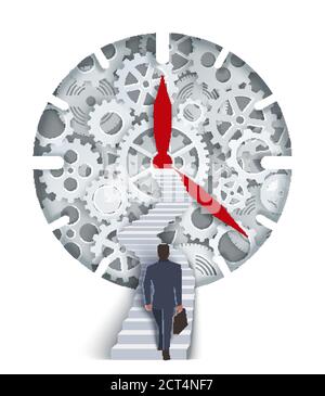 Concept de vecteur de gestion du temps pour la bannière Web, la page de site Web Illustration de Vecteur