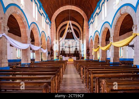 Église près d'Antsirabe, région de Vakinancaratra, Madagascar Banque D'Images