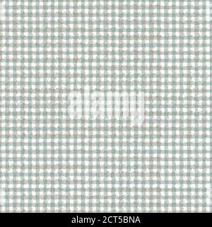 Fond de motif sans couture en coton tissé vectoriel. Toile de fond en tissu écossais dense. Répétition du style Vichy du milieu du siècle. Neutre Illustration de Vecteur
