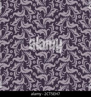 Motif fleuri vintage sans coutures. Fond d'écran vectoriel Illustration de Vecteur