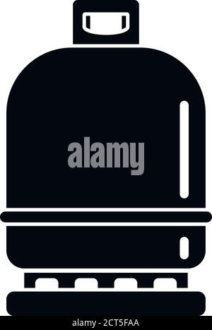 Icône de bouteille de gaz compressée. Illustration simple de l'icône de vecteur comprimé de bouteille de gaz pour la conception de bande isolée sur fond blanc Illustration de Vecteur