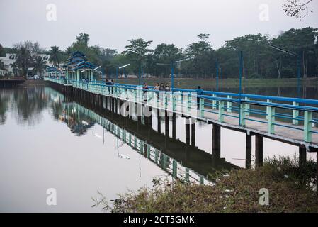 Lac Kan Thar Yar, hPa an, Etat de Kayin (Etat Karen), Myanmar (Birmanie) Banque D'Images