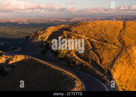 Te Mata Peak au lever du soleil, Hastings près de Napier, région de Hawkes Bay, Île du Nord, Nouvelle-Zélande Banque D'Images