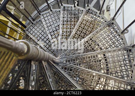 Photographie d'escalier en spirale Banque D'Images