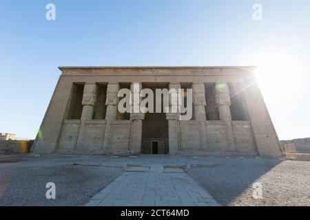 Temple d'Hathor, Dendara, Egypte Banque D'Images