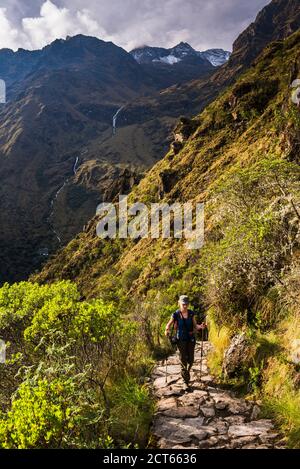 Inca Trail jour 3, région de Cusco, Pérou, Amérique du Sud Banque D'Images