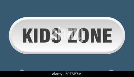 bouton de zone pour enfants. panneau arrondi isolé sur fond blanc Illustration de Vecteur