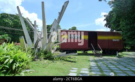 LE MONUMENT NATIONAL DU TRAIN BLINDÉ SITUÉ DANS LE MUSÉE DE LA RÉVOLUTION CUBAINE Banque D'Images