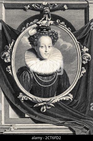 Catherine Parr, 1512 - 1548. Sixième femme et Reine consort du roi Henry VIII d'Angleterre. Banque D'Images