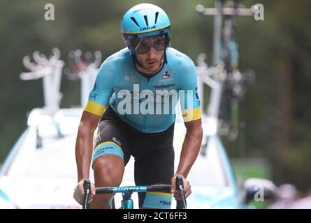 Gorka Izaguirre Insausti d'Astana Pro Cyclisme pendant le Tour de France 2020, course cycliste étape 20, Time Trial, Lure - la Planche des belles filles Banque D'Images