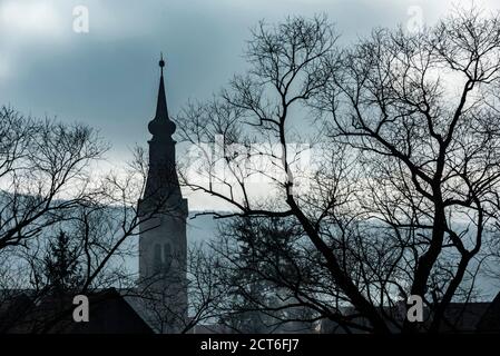 Campagne près de Viscri, site classé au patrimoine mondial de l'UNESCO, Transylvanie, Roumanie Banque D'Images