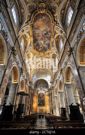 Italie, Rome, église de San Luigi dei Francesi Banque D'Images