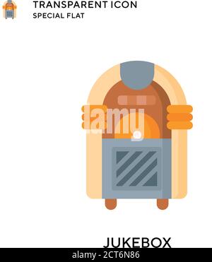 Icône de vecteur Jukebox. Illustration de style plat. Vecteur EPS 10. Illustration de Vecteur