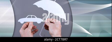 Symbole de couverture automatique par un agent général Banque D'Images