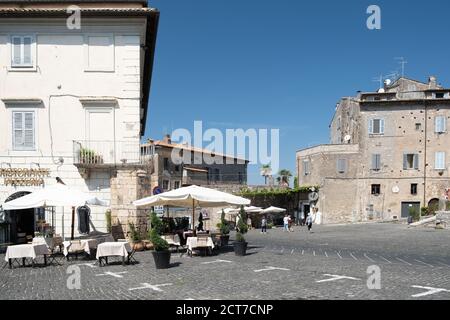 Vue panoramique à Anagni, province de Frosinone, Latium, centre de l'Italie Banque D'Images