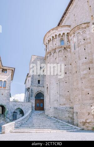 Vue panoramique à Anagni, province de Frosinone, Latium, centre de l'Italie Banque D'Images