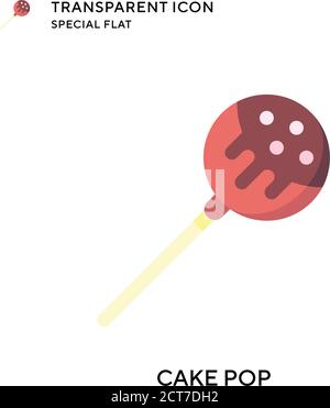 Icône représentant un vecteur de pop-cake. Illustration de style plat. Vecteur EPS 10. Illustration de Vecteur