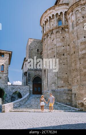 Vue panoramique à Anagni, province de Frosinone, Latium, centre de l'Italie Banque D'Images