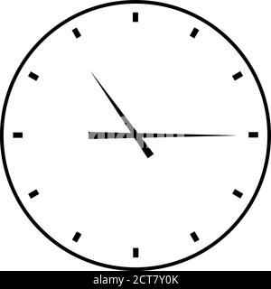 Une simple illustration d'une horloge. Illustration de Vecteur
