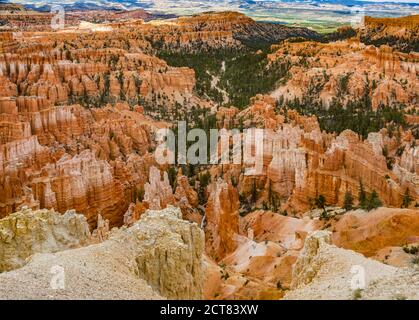 Point d'inspiration dans le parc national de Bryce Canyon dans l'Utah Banque D'Images