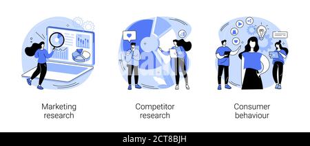 Stratégies de ciblage illustrations vectorielles abstraites de concept. Illustration de Vecteur