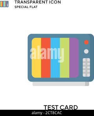 Icône de vecteur de carte de test. Illustration de style plat. Vecteur EPS 10. Illustration de Vecteur