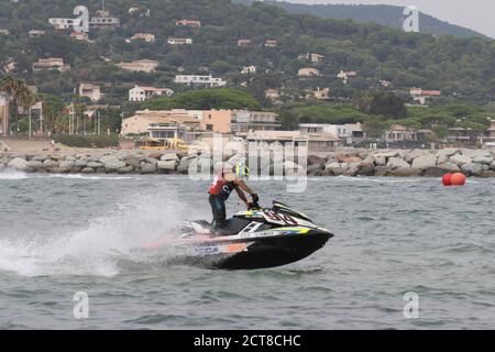 2020 R1 - Championnat de France vitesse - Cavalaire-sur-Mer, France - CAVALENAU JET 2020 -19 septembre 2020 - accident - FFM Banque D'Images