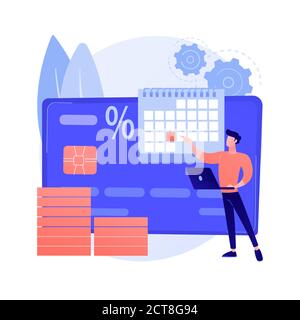 Illustration du vecteur de concept abstrait des paiements d'impôt sur les acomptes provisionnels. Illustration de Vecteur